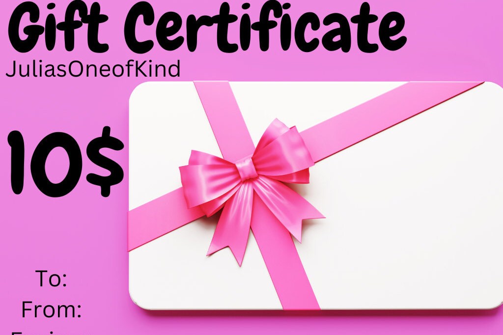 gift certificate